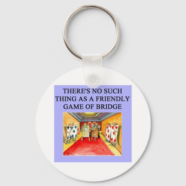 Chaveiro jogador de jogo bridge duplicado (Frente)