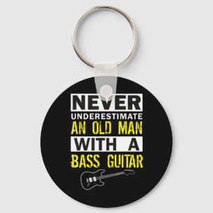 Chaveiro Jogador de Mens Bass Músico Presente Padre Avô