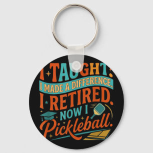 Chaveiro Jogador de pickleball educador aposentado Unny