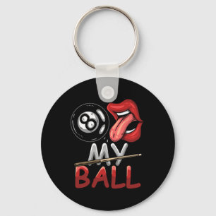Chaveiro Jogador de Piscina 8 Ball Billiard Oito Ball Billi