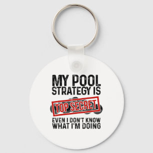 Chaveiro Jogador De Piscina Engraçado Billiards Presente Pa