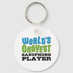 Chaveiro Jogador de saxofone do Okayest do mundo