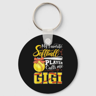 Chaveiro Jogador de softball favorito chama de mãe no dia d