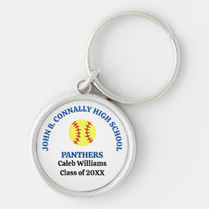 Chaveiro Jogador de Softbol Personalizado da Escola de Ensi