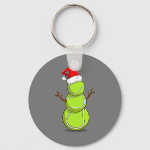 Chaveiro Jogador de Tênis engraçado Snowman Presente de Nat
