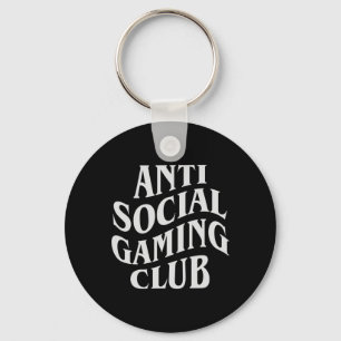 Chaveiro Jogador de Vídeo Funny do Anti Social Gaming Club