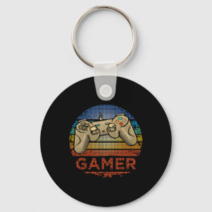 Chaveiro Jogador de Video Game Retro Gamer Meninos Meninas