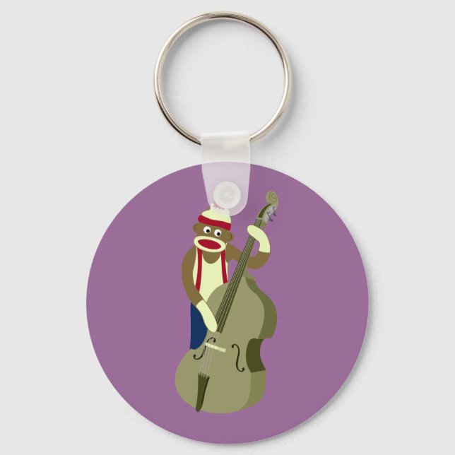 Chaveiro Jogador do Bass de Meia-Macaco em Direita (Frente)