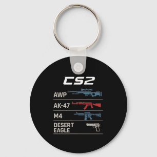 Chaveiro Jogador Fps Engraçado Cs Primeira Pessoa Jogos Com