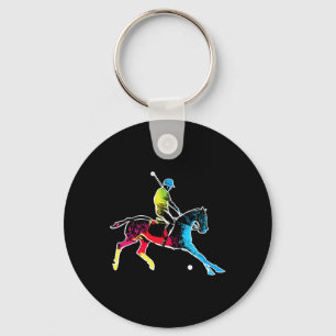 Chaveiro Jogador Horse Polo - Horseback desportivo Colorido
