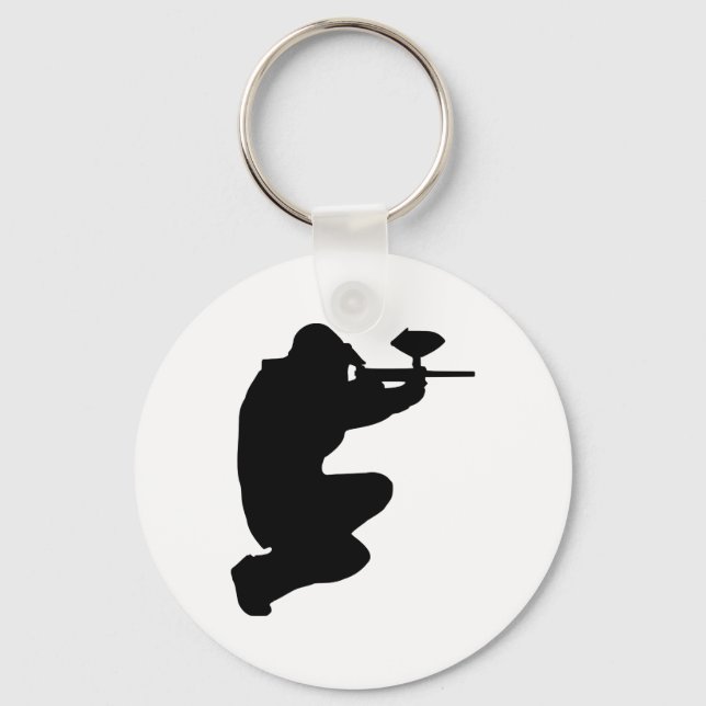 Chaveiro Jogador Paintball (Frente)