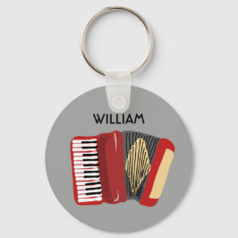 Chaveiro Jogadores de Acordo Personalizados Vermelho e Cinz