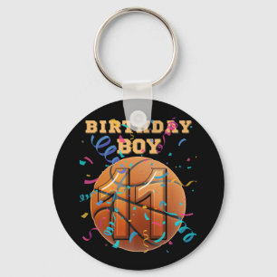 Chaveiro Jogadores De Basquete De 11 Birthday Boy De 11 Ano