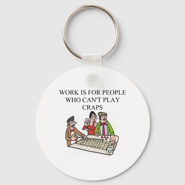 Chaveiro jogadores de dados e craps (Frente)