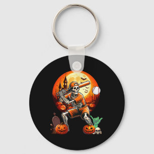 Chaveiro Jogando Baseball Jogador de Halloween Trainer Amor