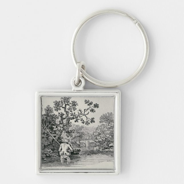 Chaveiro Jogando um salmão (Frente)