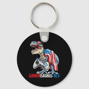 Chaveiro Jogo 4 De Julho T Rex Dinossaur Amerisaurus Rex Bo