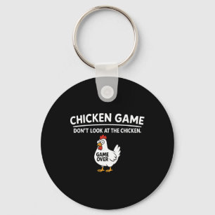 Chaveiro Jogo de Frango Fofo Não Olhe para o Frango Engraça