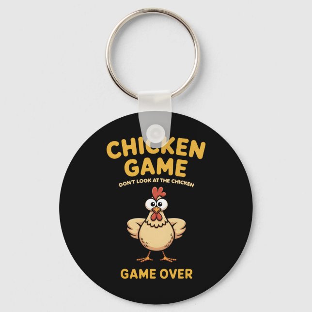 Chaveiro Jogo de Frango Não Olhe para o Frango Gameover Pou (Frente)