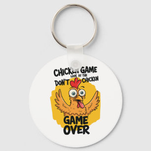 Chaveiro Jogo de frango Não olhe para o Meme de frango engr