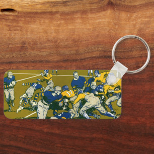Chaveiro Jogo de Futebol Esportivo Vintage, Times Dourado v
