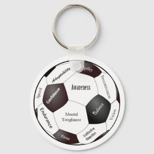 Chaveiro Jogo de futebol inspirador, palavras dos esportes