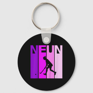 Chaveiro Jogo de hóquei de aniversário de 9 anos Ninunter G