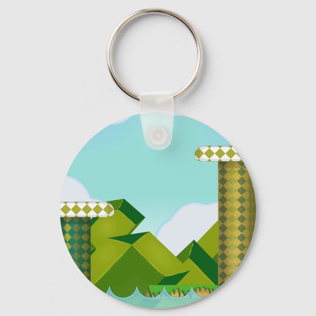 Chaveiro Jogo de Plataforma Retro (Frente)