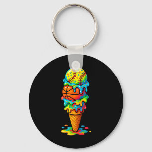 Chaveiro Jogo de verão colorido de sorvete Softll Sketll