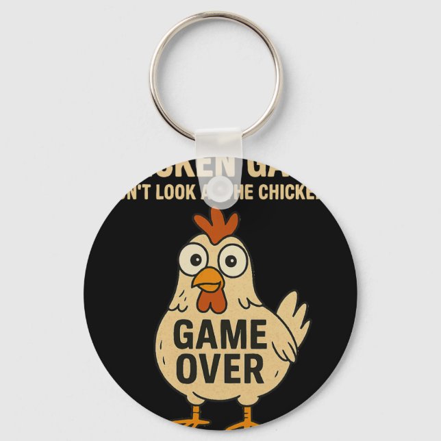 Chaveiro Jogo do Frango Não Olhe Para o Frango Fim de Jogo  (Frente)