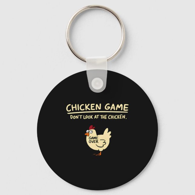 Chaveiro Jogo do Frango Não Olhe para o Frango Frango Engra (Frente)