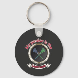 Chaveiro Jogo Esportivo de Passão de Bola Cruzada Lacrosse