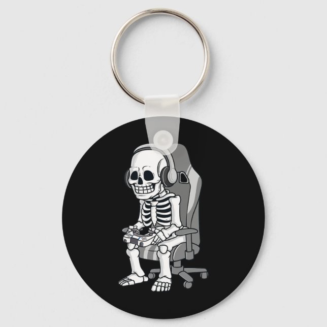 Chaveiro Jogo Halloween Skeleton Assustador Meninos Jovens (Frente)