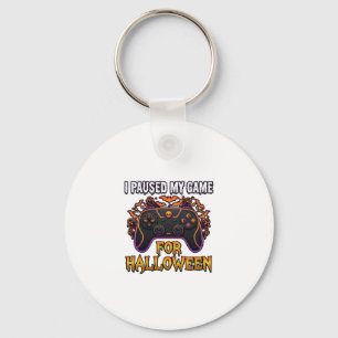 Chaveiro JogoPausado Halloween Controles Morcegos Fantasmas