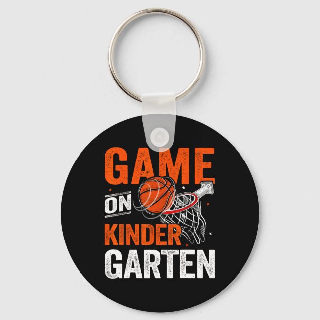 Chaveiro Jogos Divertidos No Jardim De Infância No Basquete (Frente)