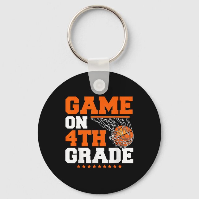 Chaveiro Jogos Divertidos No Quarto Ano De Basquete No Prim (Frente)