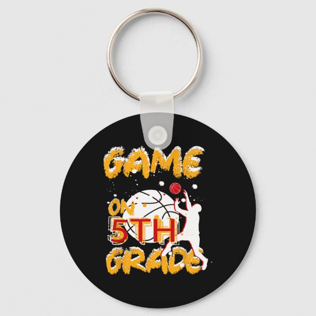 Chaveiro Jogos Divertidos No Quinto Ano De Basquete No Prim (Frente)