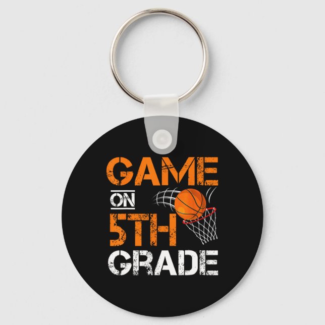 Chaveiro Jogos Divertidos No Quinto Ano De Basquete No Prim (Frente)