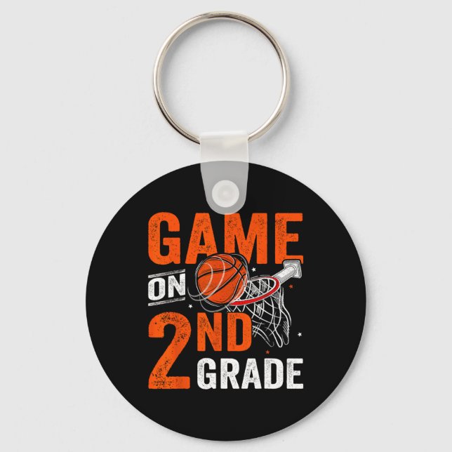 Chaveiro Jogos Divertidos No Segundo Ano De Basquete No Pri (Frente)