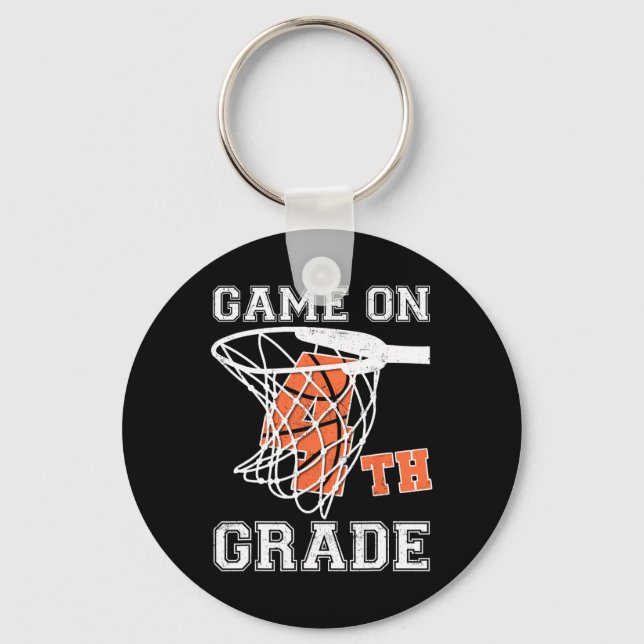 Chaveiro Jogos no 4º ano de Basquete no 1º dia de escola (Frente)