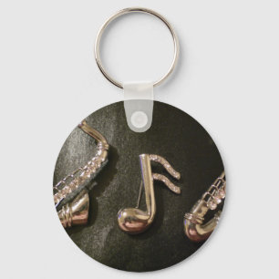 Chaveiro Jogue uma nota musical nesse Saxaphone