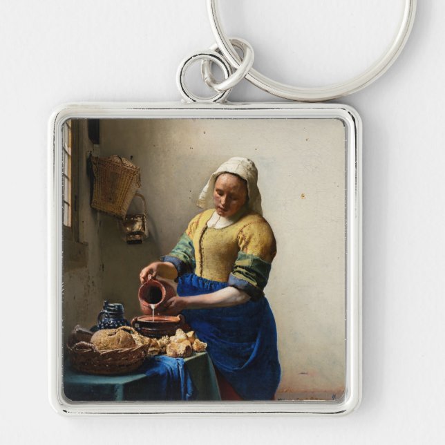 Chaveiro Johannes Vermeer - A Milkmaid (Frente)