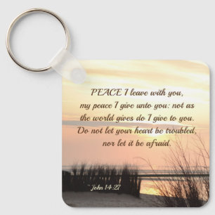 Chaveiro John 14:27 My peace I give to you, Bible Verse