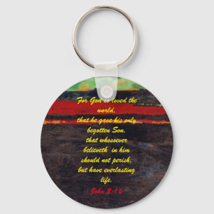 Chaveiro John 3:16 Bíblia de salvação de scripture de Chave