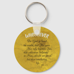Chaveiro John 3.16 Bíblia Verse com Quem