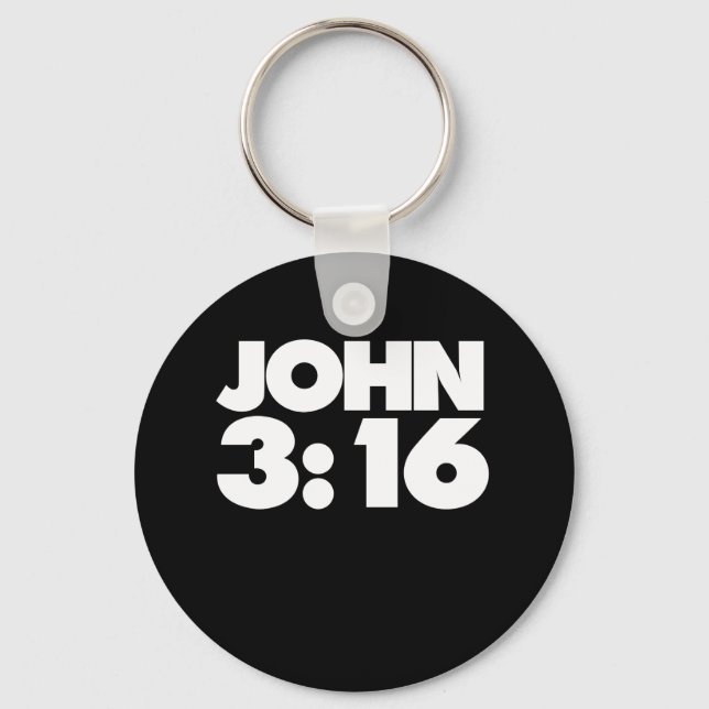 Chaveiro John 3:16 bíblias para cristãos (Frente)