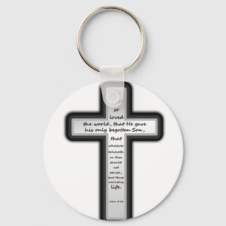 Chaveiro John 3:16 Cross Apenas