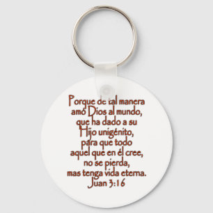 Chaveiro John 3:16 espanhol