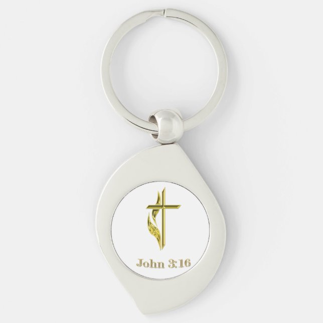 Chaveiro John 3:16 t-shirts e muito mais (Frente)