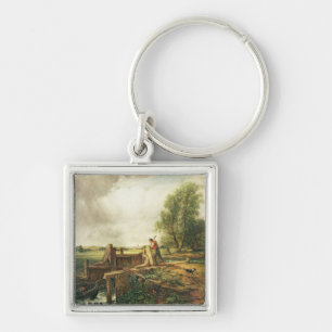 Chaveiro John Constable um barco que passa um fechamento